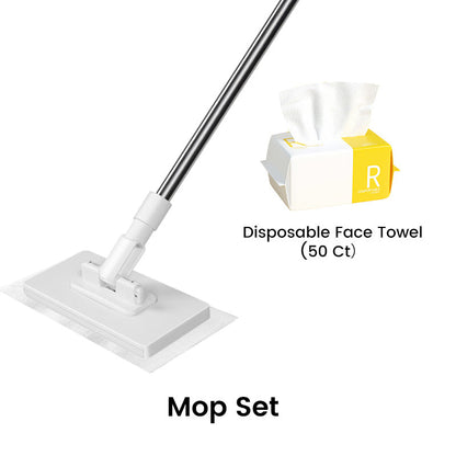 Disposable dust mop with 4 reusable covers 🧹✨