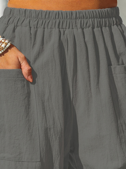 Women Plain Long Pants Casual Spring/Fall Trousers