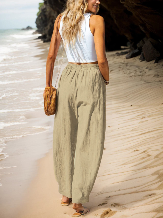 Women Plain Long Pants Casual Spring/Fall Trousers