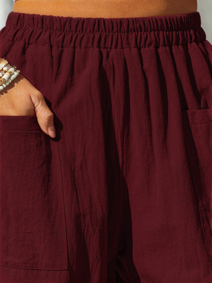 Women Plain Long Pants Casual Spring/Fall Trousers
