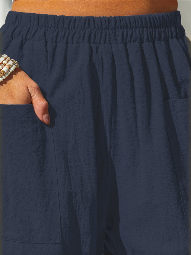 Women Plain Long Pants Casual Spring/Fall Trousers